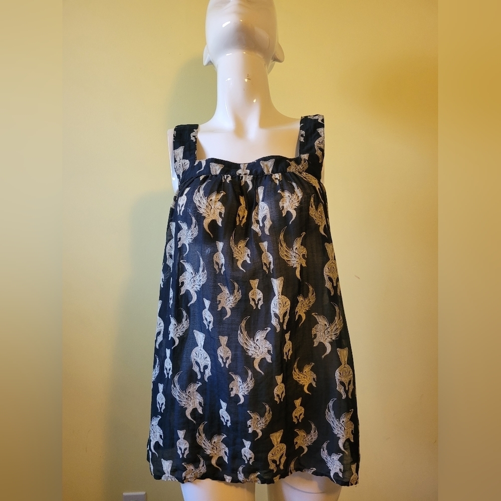 Faith Connexion Viking Helmet Print Tank, VGUC, Size S